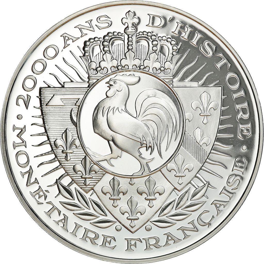France, Medal, Histoire Monétaire, Franc Germinal, MS(65-70), Silver