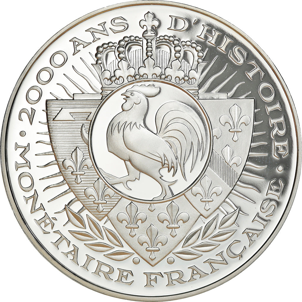 France, Médaille, Histoire Monétaire, Franc-Pied Quadruple, FDC, Argent