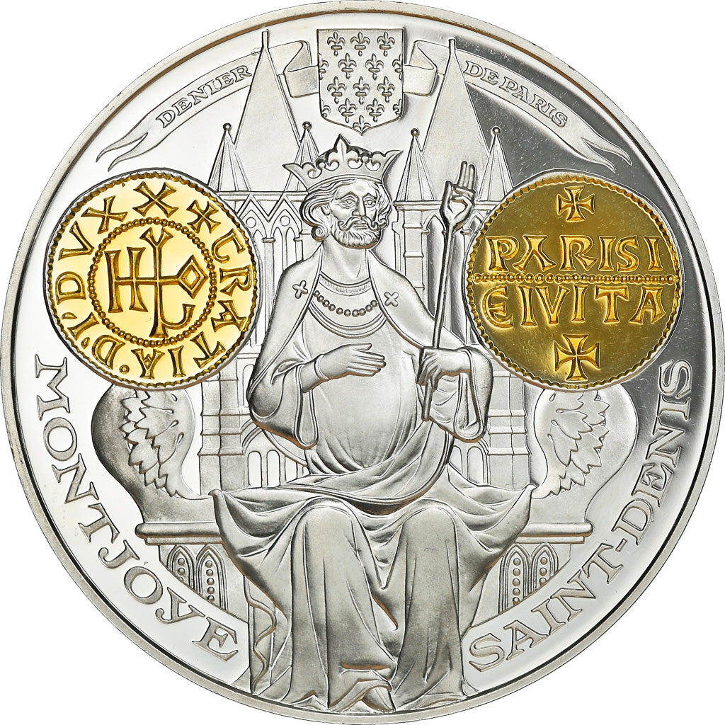 France, Medal, Histoire Monétaire, Denier de Paris, MS(65-70), Silver