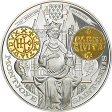 France, Medal, Histoire Monétaire, Denier de Paris, MS(65-70), Silver