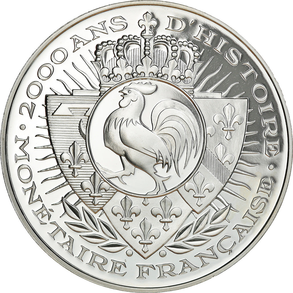 France, Medal, Histoire Monétaire, Denier de Paris, MS(65-70), Silver