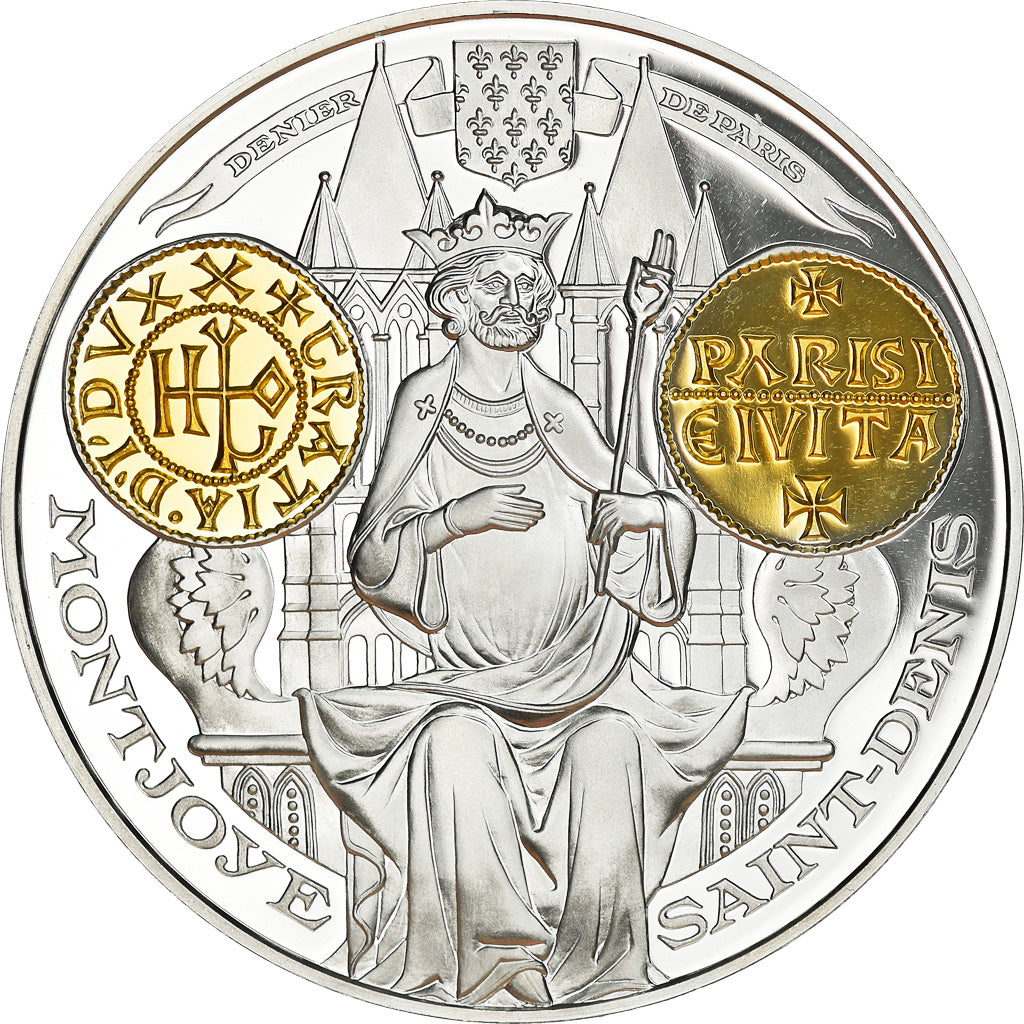 France, Medal, Histoire Monétaire, Denier de Paris, MS(65-70), Silver