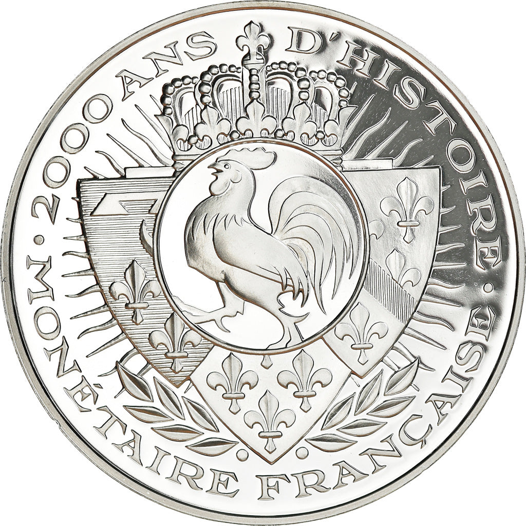 France, Medal, Histoire Monétaire, Denier de Paris, MS(65-70), Silver