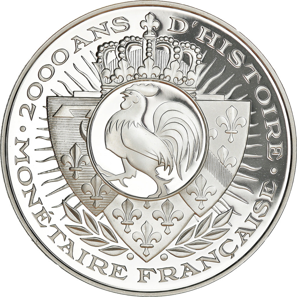 Frankreich, Medaille, Histoire Monétaire, Franc à Pied, Charles V, STGL