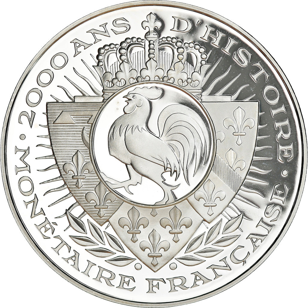 France, Medal, Histoire Monétaire, 5 Francs Union et Force, MS(65-70), Silver