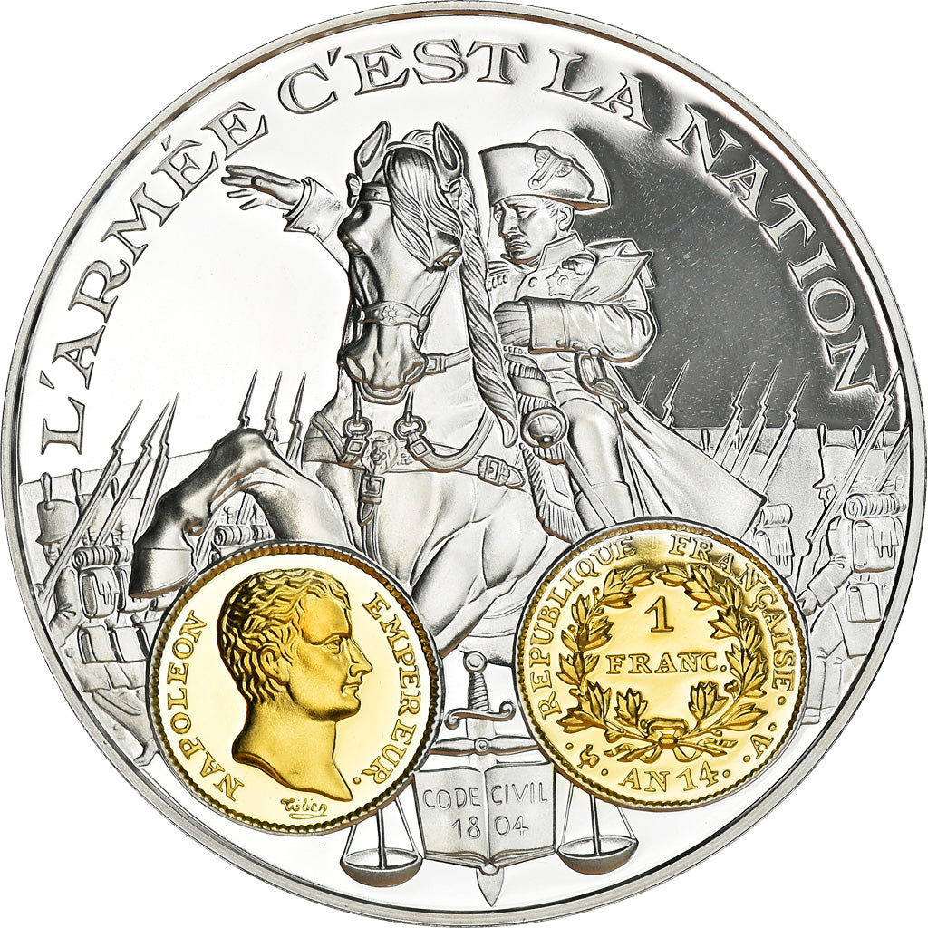 France, Medal, Histoire Monétaire, Napoléon Ier, 1 Franc An 14, MS(65-70)