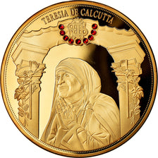 Vatican, Medal, Canonisation de Mère Teresa, 2016, MS(65-70), Copper Gilt