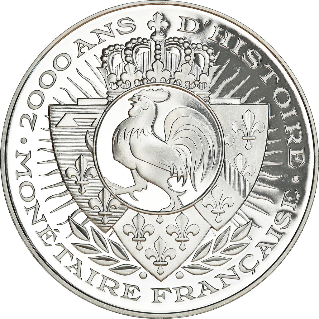 France, Medal, 2000 Ans d'Histoire Monétaire, Triens Mérovingien, MS(65-70)