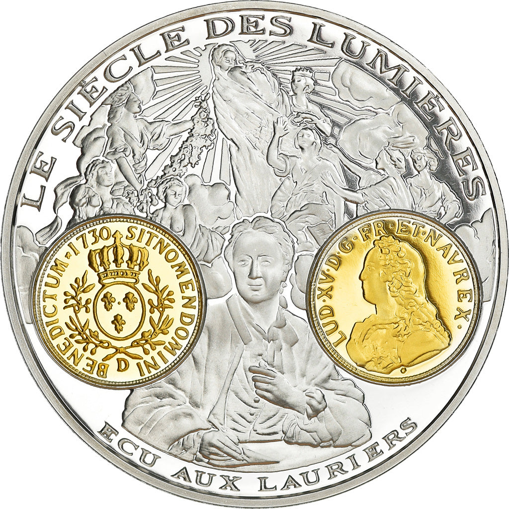 France, Medal, Histoire Monétaire, Le Siècle des Lumières, MS(65-70), Silver