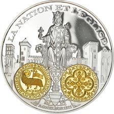 France, Medal, 2000 Ans d'Histoire Monétaire, Agnel d'Or, MS(65-70), Silver