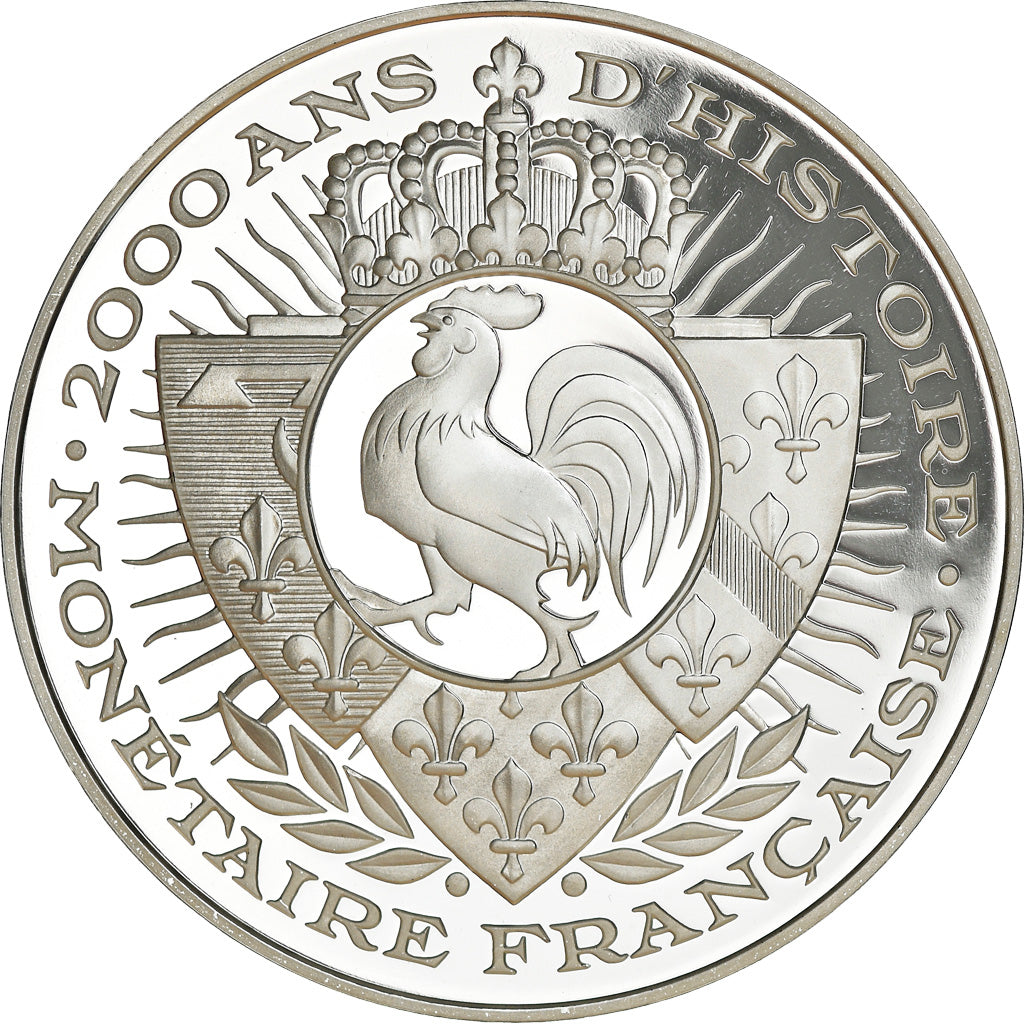 France, Medal, 2000 Ans d'Histoire Monétaire, Agnel d'Or, MS(65-70), Silver
