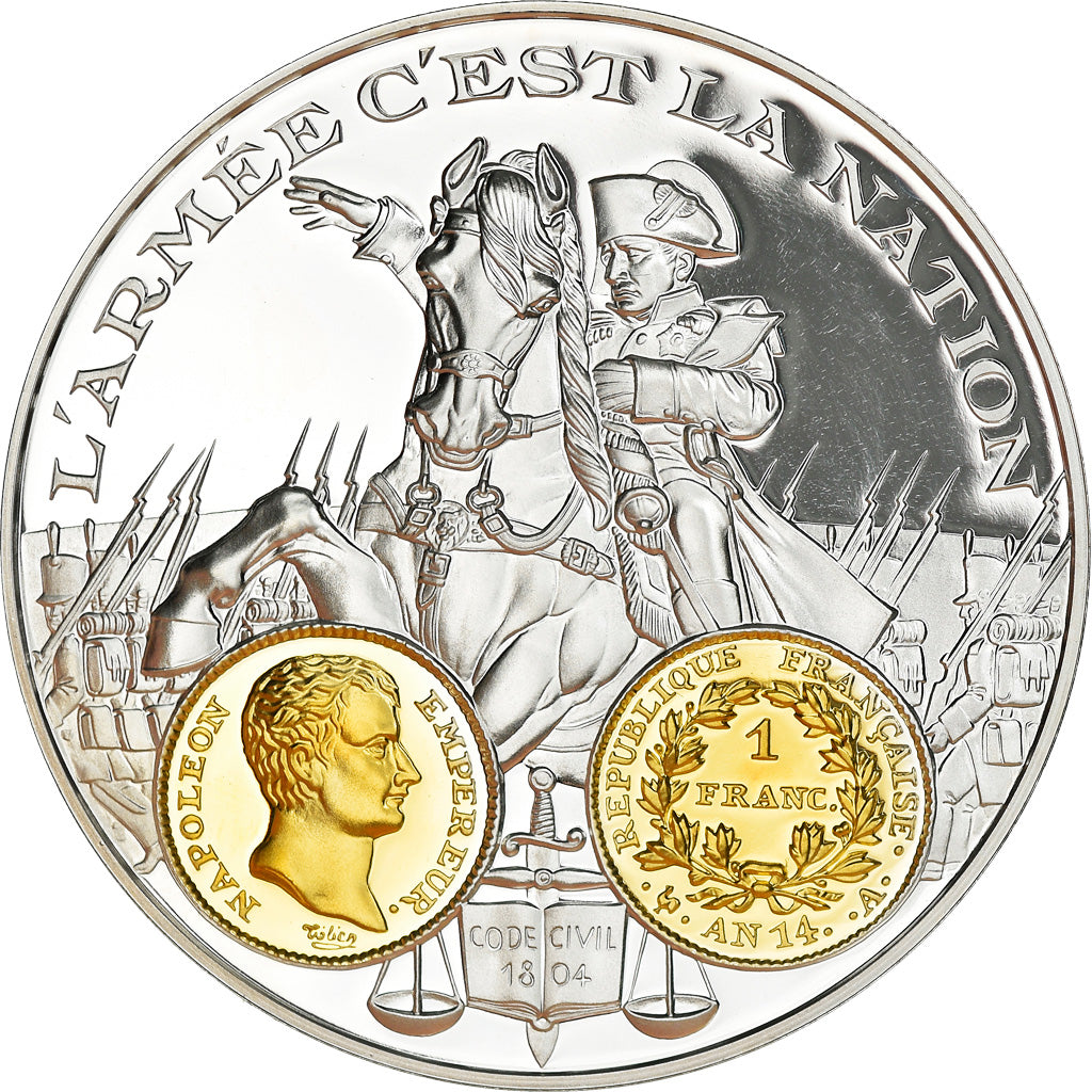 France, Medal, Histoire Monétaire, Napoléon Ier, 1 Franc An 14, MS(65-70)