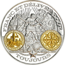 France, Medal, Histoire Monétaire, Franc à Cheval, MS(65-70), Silver