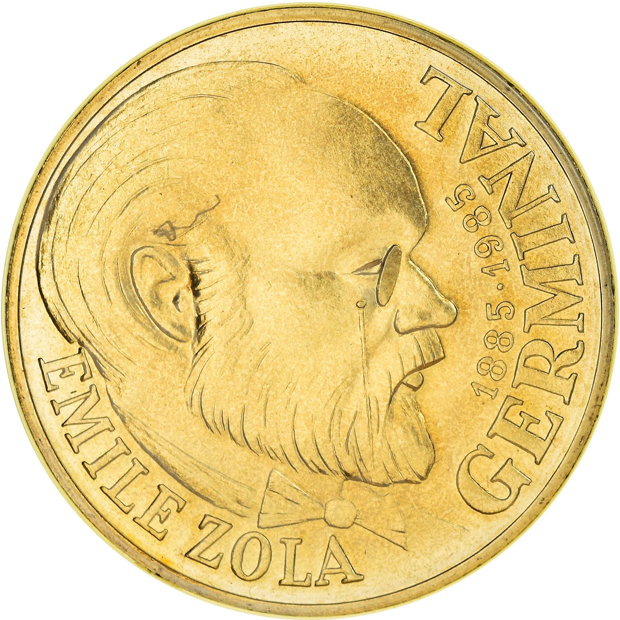 Monnaie, France, Emile Zola Germinal, 100 Francs, 1985, FDC, FDC, Argent