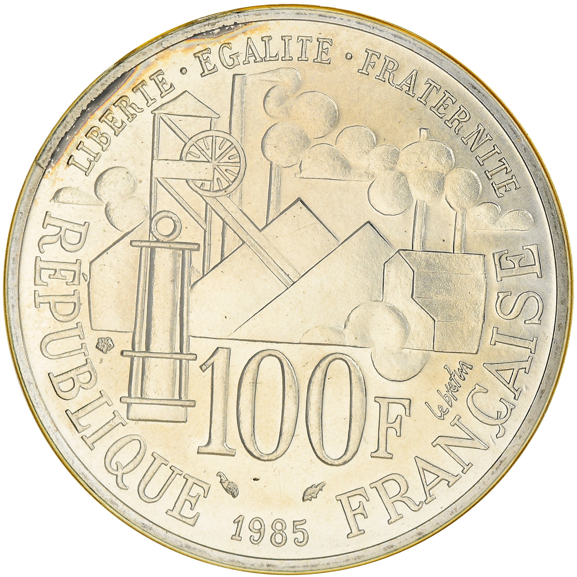 Monnaie, France, Emile Zola Germinal, 100 Francs, 1985, FDC, FDC, Argent