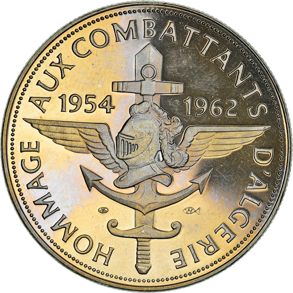 France, Medal, Hommage aux  combattants d'Algérie 1954-1962, History, MS(63)