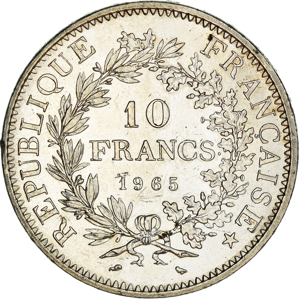 Coin, France, Hercule, 10 Francs, 1965, Paris, AU(55-58), Silver, KM:932