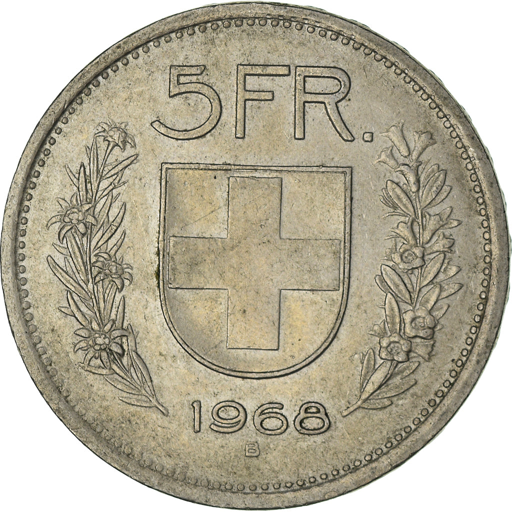 Monnaie, Suisse, 5 Francs, 1968, Bern, TTB+, Cupro-nickel, KM:40a.1