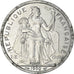 Coin, French Polynesia, 2 Francs, 1990, Paris, EF(40-45), Aluminum, KM:10