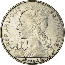 Moeda, Reunião, 50 Francs, 1964, AU(55-58), Níquel, KM:12