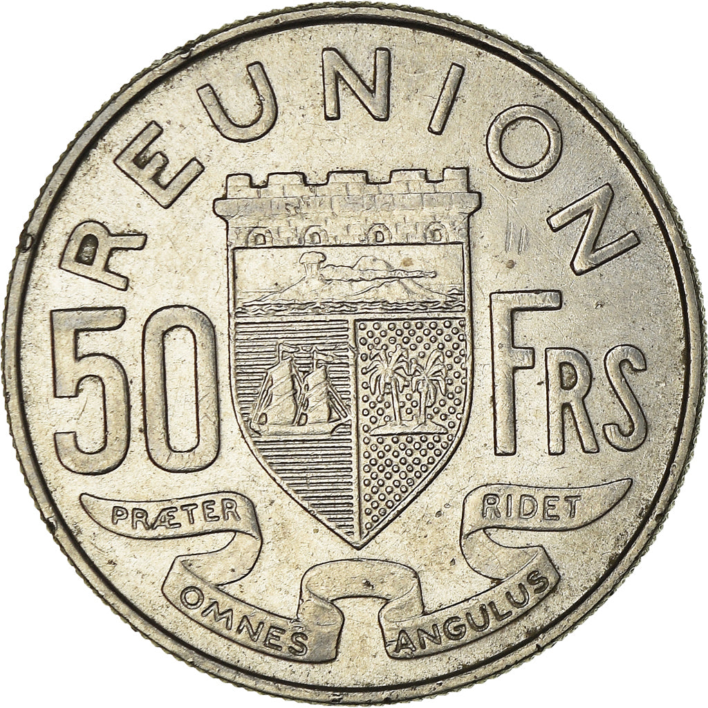 Coin, Réunion, 50 Francs, 1964, AU(55-58), Nickel, KM:12