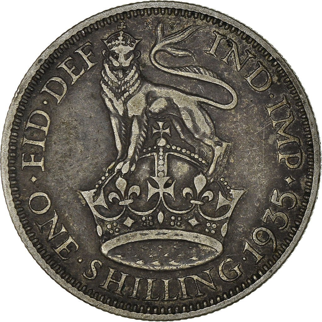Coin, Great Britain, George V, Shilling, 1935, VF(30-35), Silver, KM:833