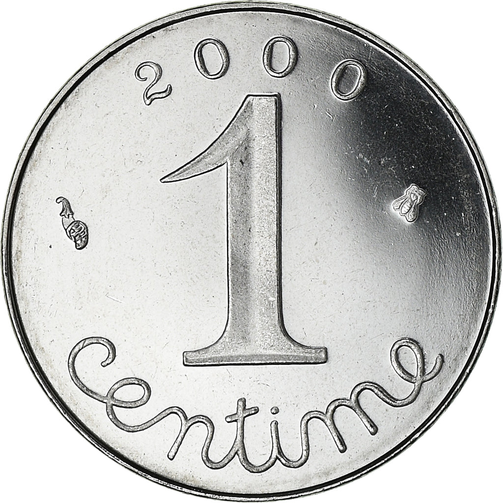 Coin, France, Épi, Centime, 2000, Paris, Proof / BE, MS(65-70), Stainless