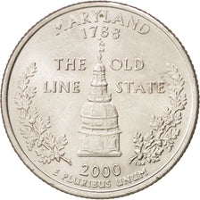 Coin, United States, Quarter, 2000, U.S. Mint, Denver, MS(63), Copper-Nickel