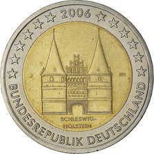 GERMANY - FEDERAL REPUBLIC, 2 Euro, 2006, Hambourg, MS(63), Bi-Metallic, KM:253