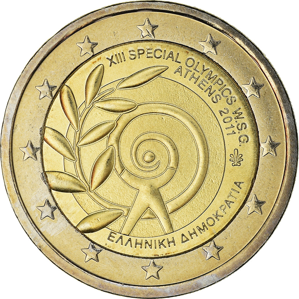 Greece, 2 Euro, Olympics Athens, 2011, MS(63), Bi-Metallic, KM:239