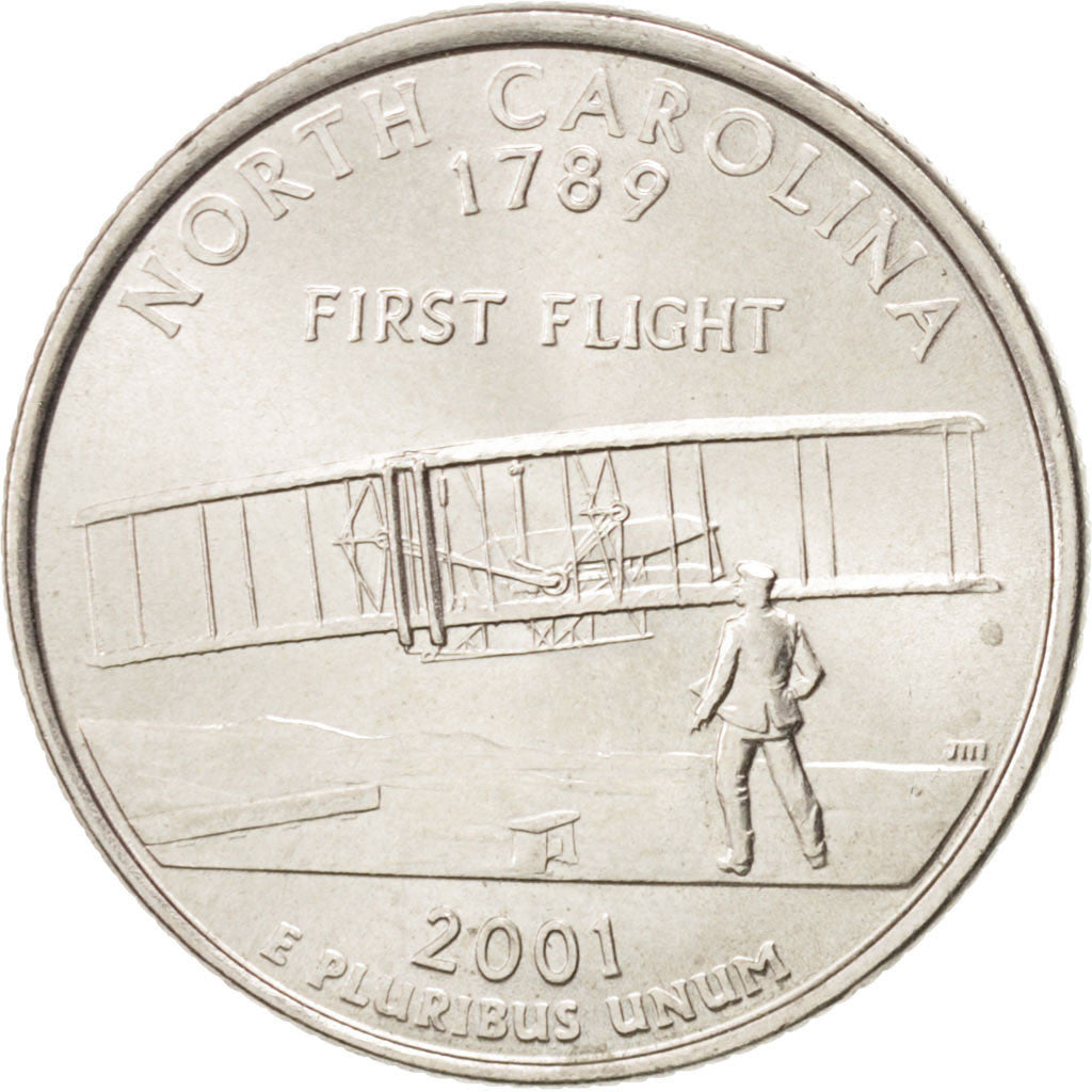 Coin, United States, Quarter, 2001, U.S. Mint, Denver, MS(63), Copper-Nickel