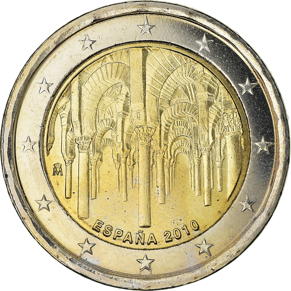 Espanha, 2 Euro, 2010, Madrid, MS(63), Bimetálico, KM:1152