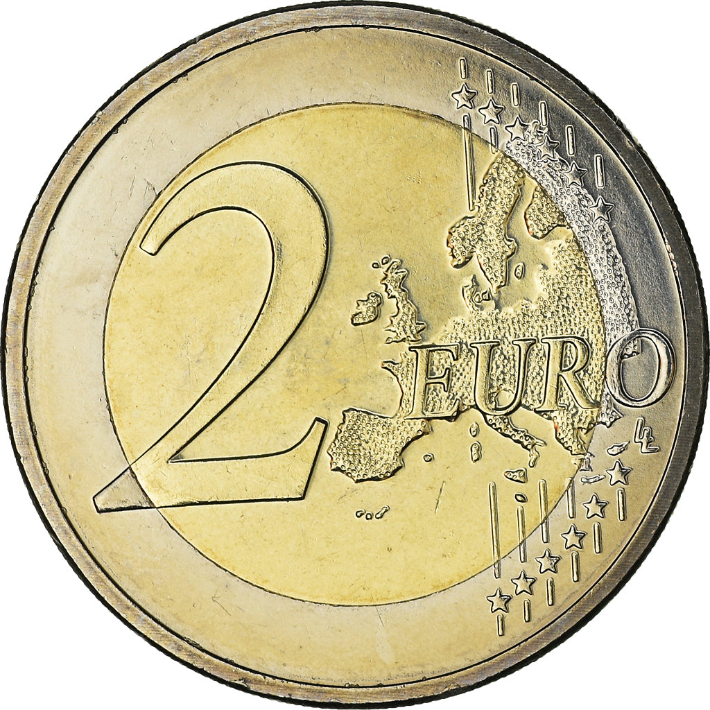 Netherlands, 2 Euro, Erasme, 2011, Brussels, MS(63), Bi-Metallic, KM:298