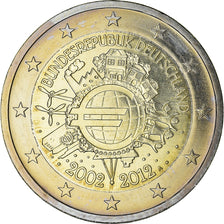 GERMANY - FEDERAL REPUBLIC, 2 Euro, 2012, Berlin, MS(63), Bi-Metallic, KM:306