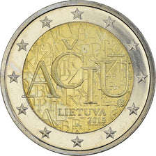 Lithuania, 2 Euro, ACIU, 2015, MS(63), Bi-Metallic, KM:213
