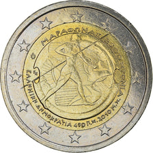 Greece, 2 Euro, Marathon, 2010, MS(63), Bi-Metallic, KM:236