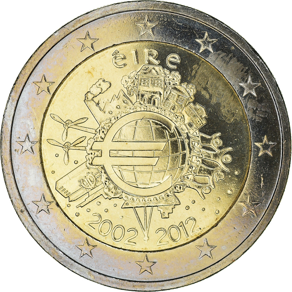 IRELAND REPUBLIC, 2 Euro, 2012, Sandyford, MS(63), Bi-Metallic, KM:71