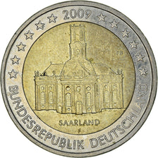 GERMANY - FEDERAL REPUBLIC, 2 Euro, Saarland, 2009, Stuttgart, AU(50-53)