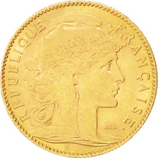 FRANCE, Marianne, 10 Francs, 1900, Paris, KM #846, EF(40-45), Gold, Gadoury...