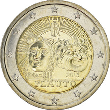 Italien, 2 Euro, Plauto, poète romain, 2016, UNZ, Bi-Metallic