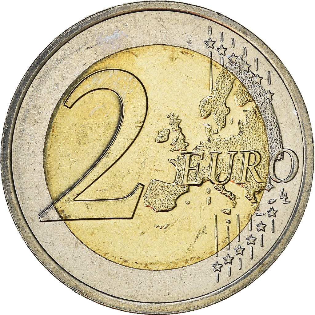 Netherlands, 2 Euro, Double Portrait, 2014, Utrecht, MS(63), Bi-Metallic