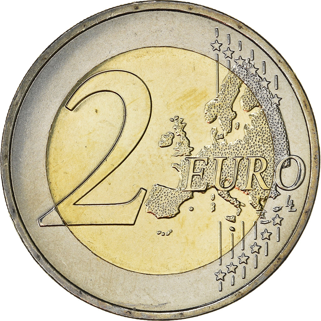 France, 2 Euro, François Mitterrand, 2016, SPL, Bi-Metallic