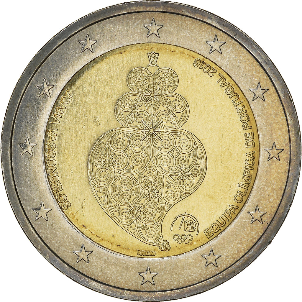 Portugal, 2 Euro, Jeux Olympiques d'été  de Rio, 2016, Lisbonne, SPL