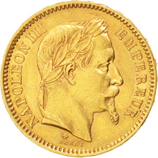 FRANCE, Napoléon III, 20 Francs, 1862, Paris, KM #801.1, EF(40-45), Gold, Gadour
