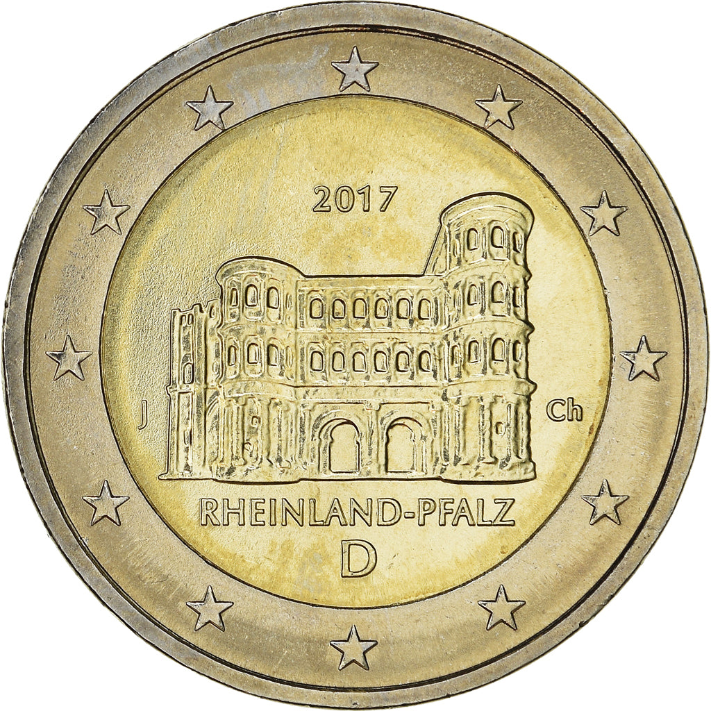 Germany, 2 Euro, Rheinland-Pfalz, 2017, MS(63), Bi-Metallic