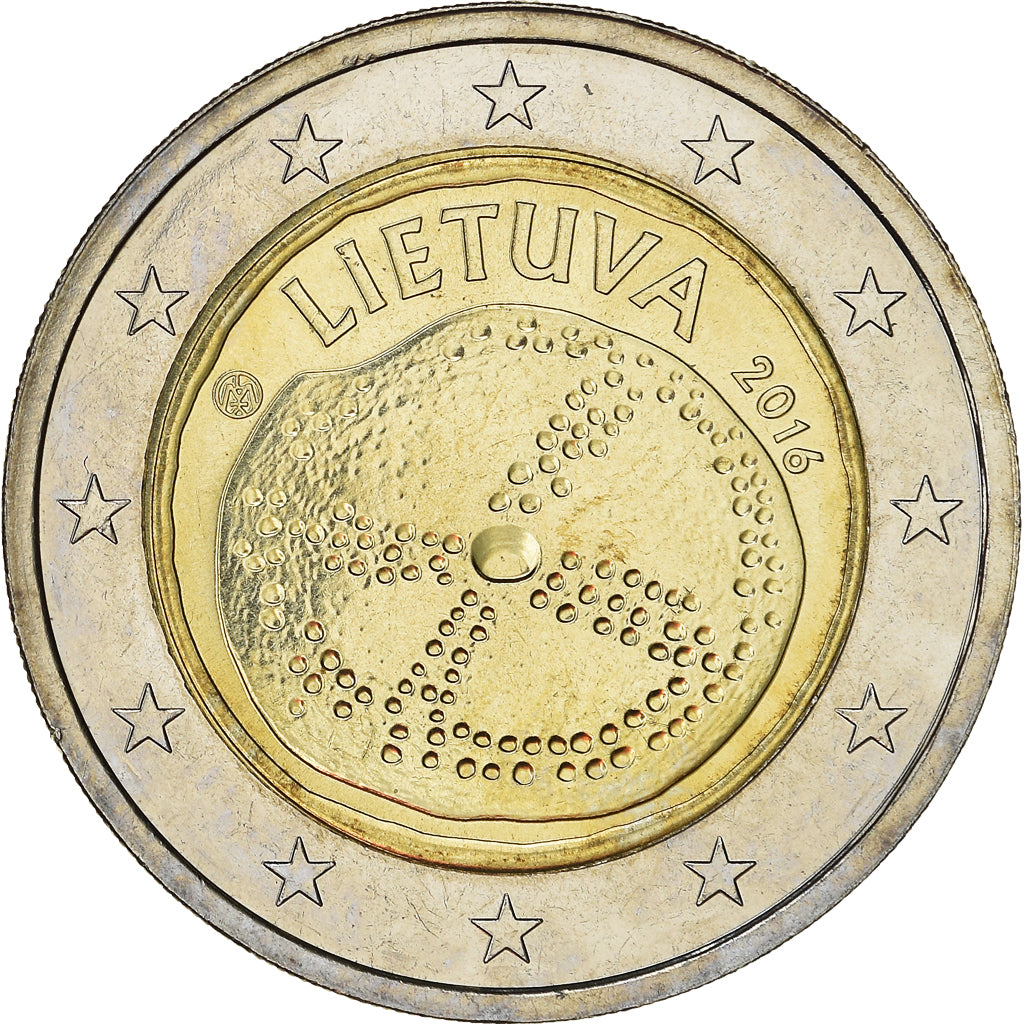 Lithuania, 2 Euro, Culture balte, 2016, MS(63), Bi-Metallic, KM:New
