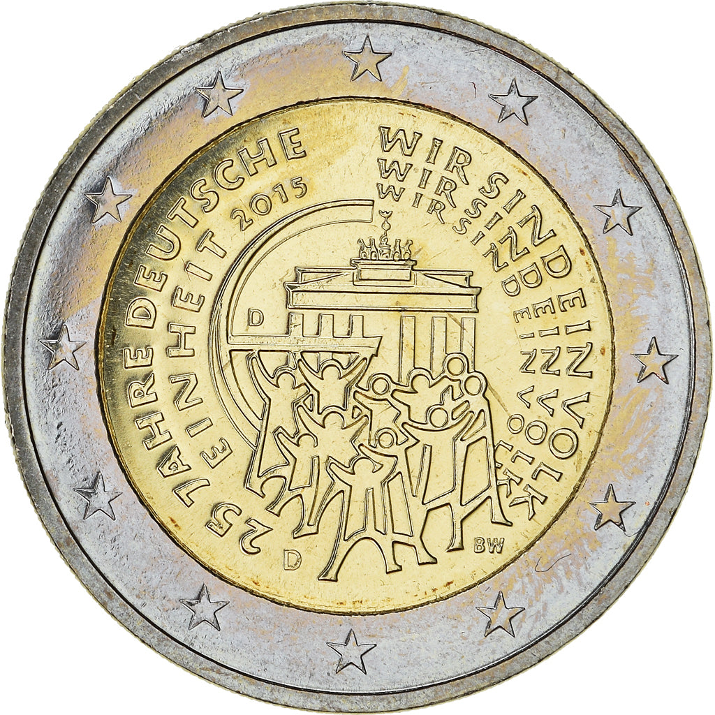 Germany, 2 Euro, 25 years, 2015, Munich, MS(63), Bi-Metallic, KM:New
