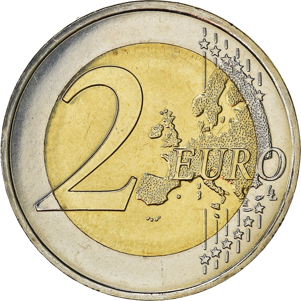 France, 2 Euro, Sida, 2014, MS(64), Bi-Metallic, Gadoury:19