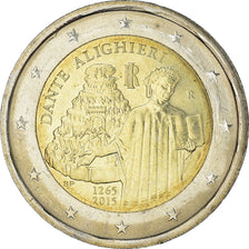 Italy, 2 Euro, Dante Alighieri, 2015, MS(64), Bi-Metallic, KM:New
