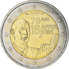 Francia, 2 Euro, Charles De Gaulle, Appel du 18 juin 1940, 2010, Paris, SC